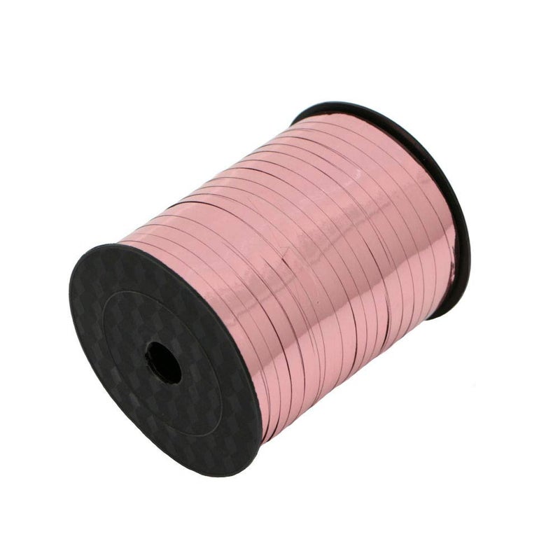 Aysekone 500 Yards Rose Gold Curling Ribbon Roll â€“ Metallic Crimped Ribbon for Balloons, Wedding Decor, Gift Wrapping, Birthday Party & Floral Crafts (1 Roll) - Image 1